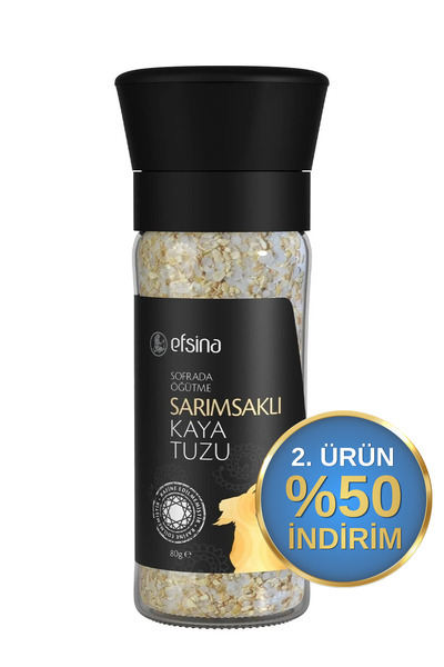 Efsina 80 gr Sofrada Öğütme Sarımsaklı Kaya Tuzu