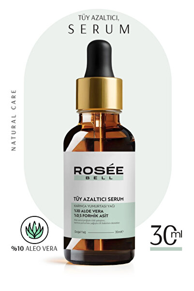 Rosee Bell Karınca Yumurtası Yağlı Tüy Azaltıcı Ve Tüy Serum 30ml I %0.5 Form...