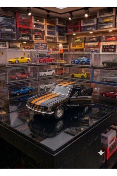 OYUNCAKSAHİLİ Ford Mustang Best Klasik Model Metal Araba Kapıları Açılır Çekb...