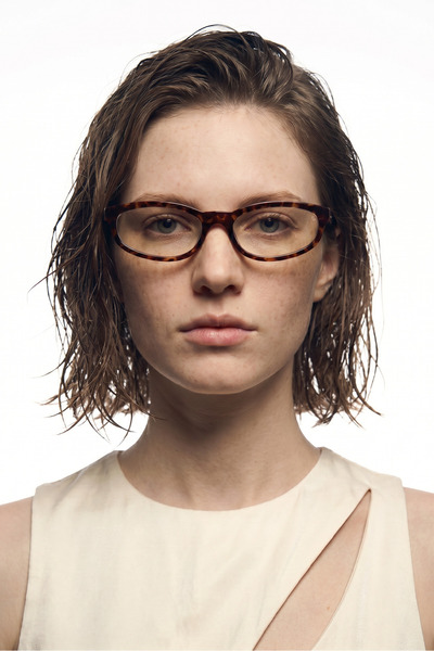 Bilge Karga Estelle Leopard Blue Light Protective Glasses