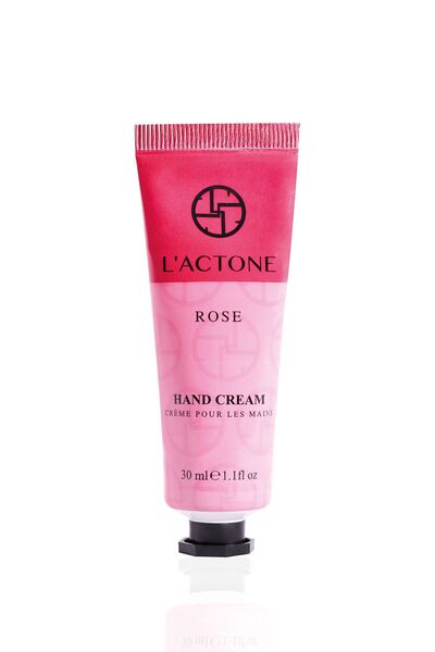L'ACTONE Rose Hand Cream 30 ml / Hand Cream - 1 Piece with Nail Polish Gift