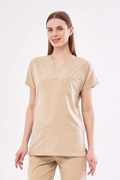 Class Üniforma Einzelnes Oberteil in Beige, Unisex, mit Fledermausärmeln, Lyc...