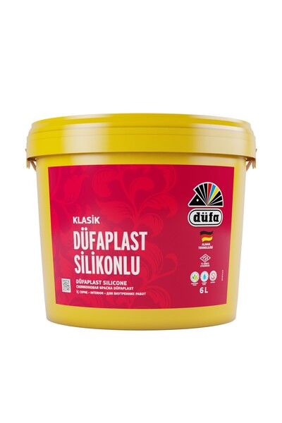 Düfa Klasik Plast Silikonlu Iç Cephe Duvar Boyası 3189 Kirli Sarı 6 L