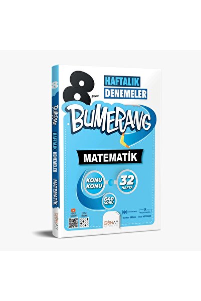 Günay Yayınları GÜNAY YAYINCILIK 8. SINIF BUMERANG MATEMATİK 32 HAFTALIK DENEMELER (GÜNCEL MÜFREDAT)