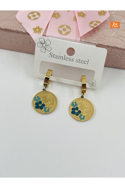 Bozhi Steel Earrings Gold Stylish Gift