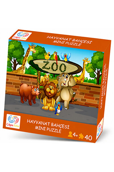 Çılgın Zeka Hayvanat Bahçesi Mini Puzzle 40 Parça 3 4 yaş çocuk puzzle ve yap...