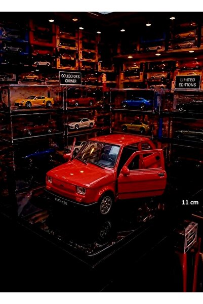 OYUNCAKSAHİLİ Fiat 126 Nostalji Diecast Metal Araba Kapıları Açılır Koleksıyo...