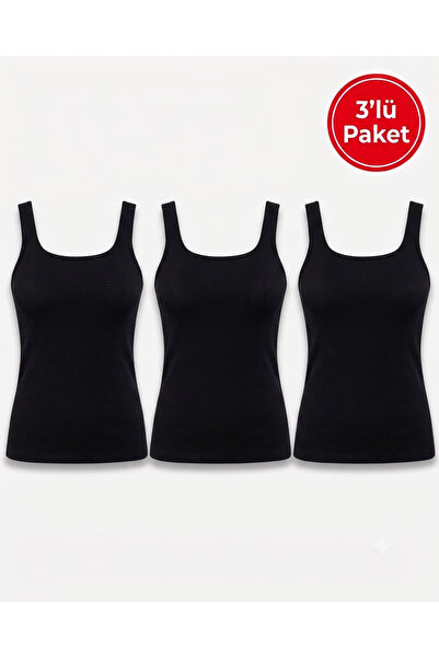 Cotpark Women's 3-Piece Economic Pack - Basic Cotton Undershirt with Straps 3...