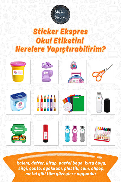 Sticker Ekspres Okul Etiketi Pokemon Mew Kalem Defter Etiketi Özel İsim Yazılabilen Etiket 245 Adet İsim Etiketi