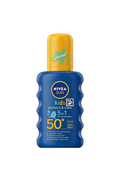 NIVEA Spray de protecție solară SUN Kids Protect & Care 5 în 1 SPF 50+, 200 ml