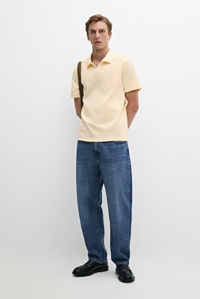 Massimo Dutti V yaka kısa kollu polo
