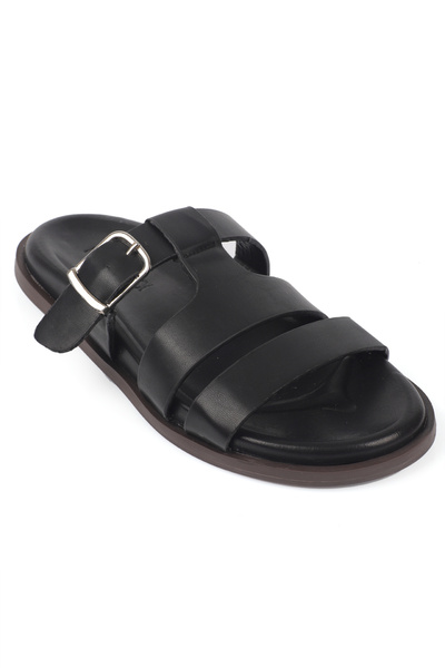 Capone Outfitters Florrie Three-Strap Buckle Women's Slippers