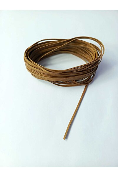 Eskişehir hobi sanat Brown 10 Meters 2.5 mm Flat Waxed Thread Saddler Thread ...