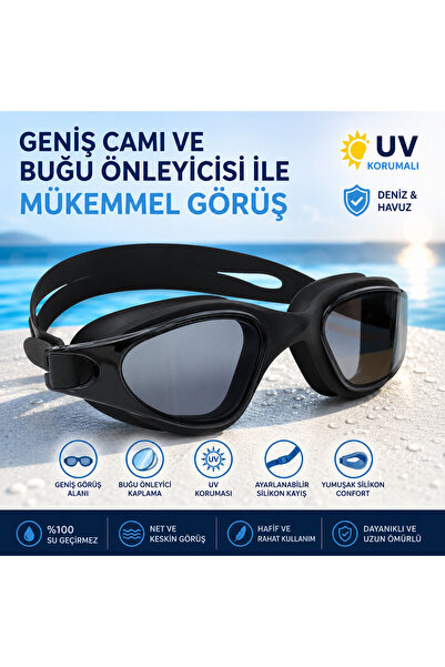 Etr Yetişkin Genç Deniz Havuz Gözlüğü (UV KORUMALI-VAKUMLU SU SIZDIRMAZ)