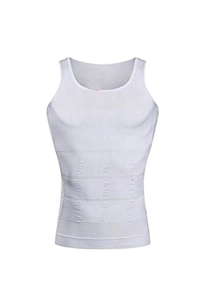 Knooz Fitness كنوز فيتنس مشد للجسم حراري رجالي ابيض L-XL