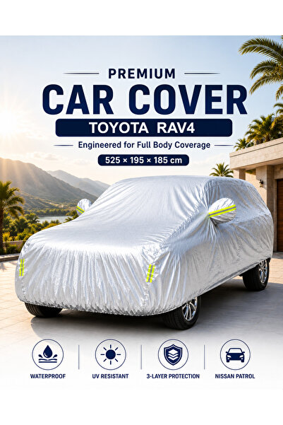 zeetwo Waterproof UV Resistant Full Car Cover for Toyota RAV4 - All Weather D...