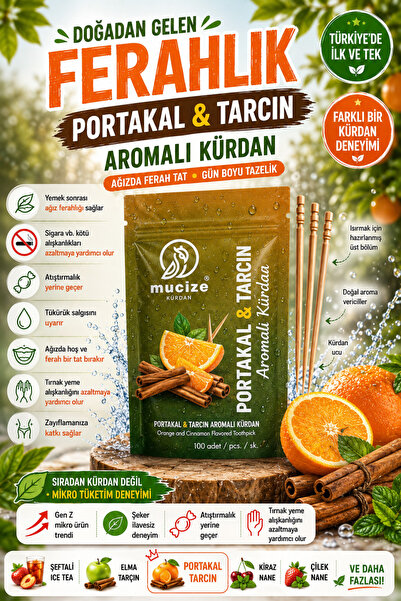 mucize Portakal-Tarçın Aromalı Kürdan Refill Doypak