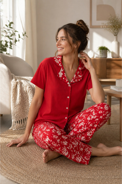 ELİTOL Pegasus Buttoned Pajama Set