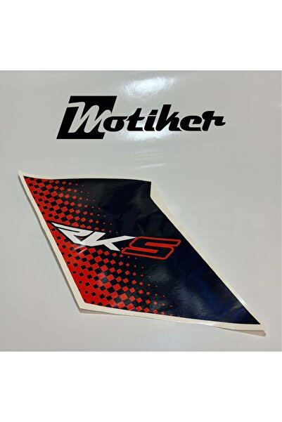 Motiker RKS (QJ MOTOR) KIRMIZI SRK 125R SOL YAN GRENAJ ORJİNAL TASARIM STICKE...