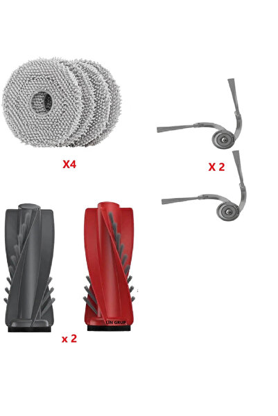 LİN GRUP Roborock QRevo Curv - Set de filtru pentru aspirator robot și perie ...