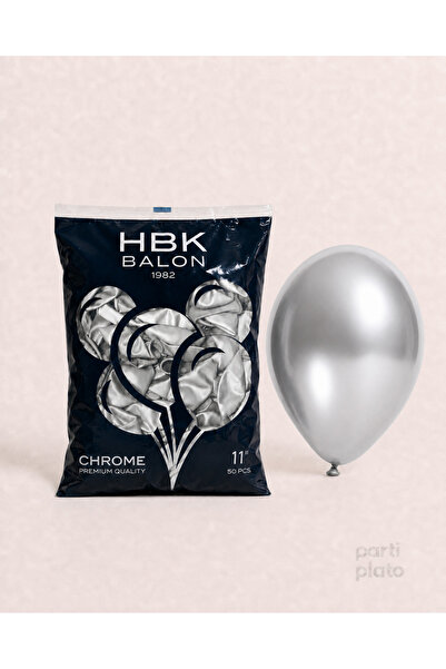 HBK Balon Krom 11" Balon Hbk Gümüş (Silver) 50'li
