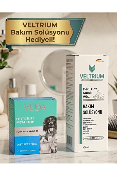 VET Veda Phytoelite Metastop 50 Tablet - Kedi & Köpek ve Detoks Desteği