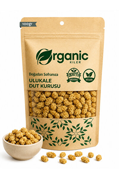 Organic Kiler Doğal Ulukale Dut Kurusu 100gr - Katkısız & Organik Beyaz Kuru Dut