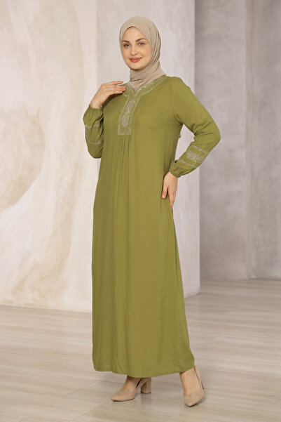 Juliet Deluxe Rochie Hijab cu mânecă lungă din țesătură de viscoză țesută, mă...
