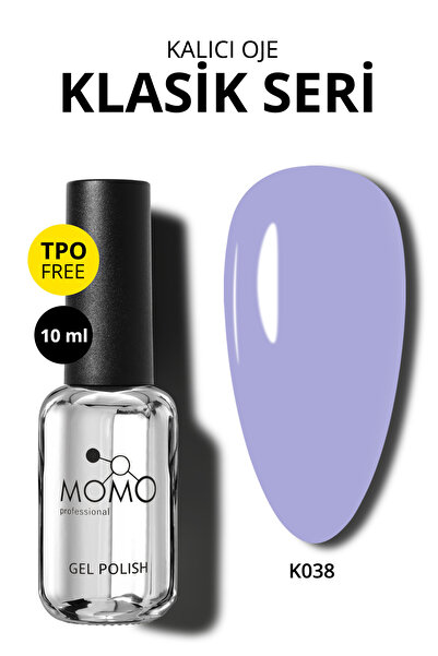 MOMO professional Kalıcı Oje K038, Lila, 10 ml