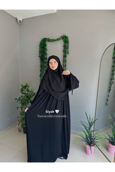 Yüsra Collection Σετ φόρεμα και κοντό σουφλέ Liza 2 τεμαχίων