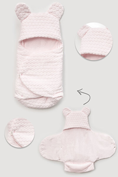 Bebitof Embossed Patterned Fiber Filled Swaddle for 0-12 Months