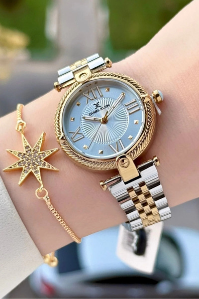 Daniel Klein Gold Gümüş Renk Hediye Paketli 32 Mm Kadın Kol Saati