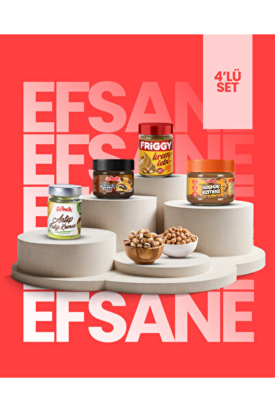 Gelincik 4'lü Set Kremlebi+ Siyah Haşhaş Ezmesi 300gr+ Antep Fıstığı Kreması2...
