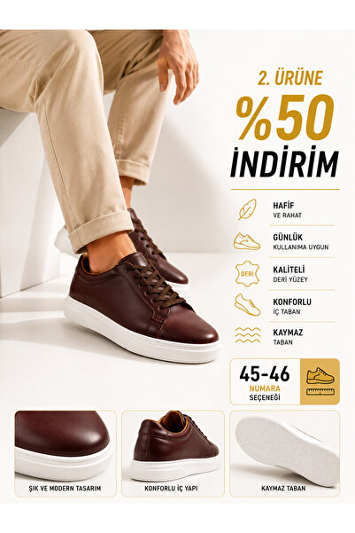 Ayakkabı Deryası Erkek Sneaker Ayakkabı Günlük Casual Spor Ayakkabı Kalın Tab...
