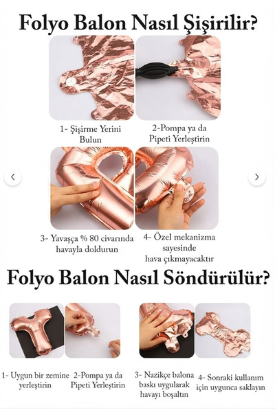 Deniz Party Store Gold Heart Foil Balloon 18 Inch 45 Cm 1 Piece