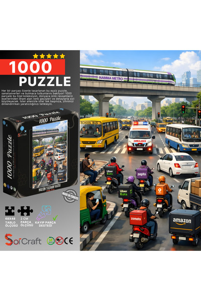 Soi Craft 1000 Piece Puzzle Modern Chaos of Life # 6555