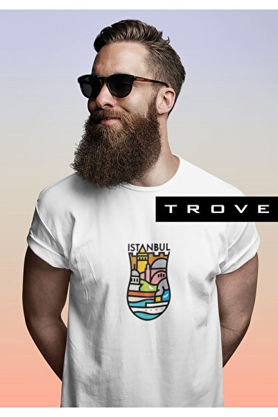 TROVE Unisex Women Men Gift Istanbul Seven Peak Printed Tea Cup 100% Cotton D...