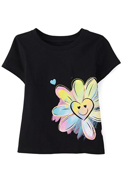 The Children's Place Baby And Toddler Girls Flower Heart Graphic Tee