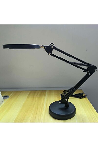 Genel Markalar Işıklı Büyüteç Tamirci Büyüteci Çalışma Lambası Lup Mercek 130mm