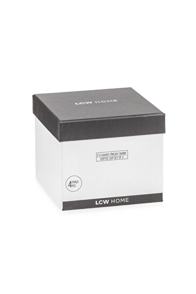 LC Waikiki LCW HOME Beyaz 2 Kişilik Porselen Kahve Fincan Takımı 100 Ml