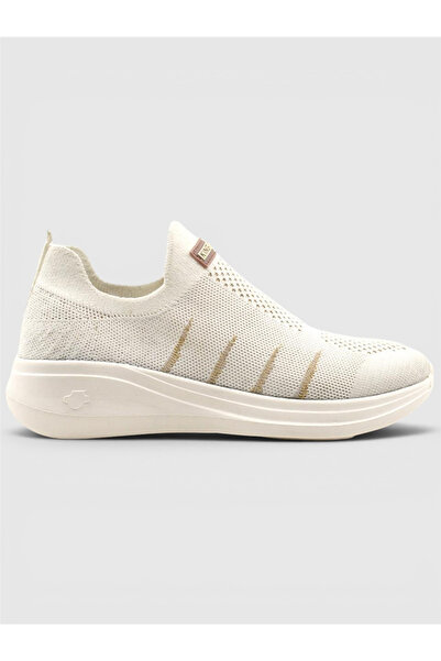 KİNG PAOLO D5086 Aerepol - White - Gold - Women's Shoes