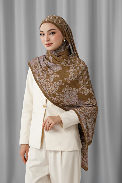 Buttonscarves شال جرانادا المطوي - كراميل