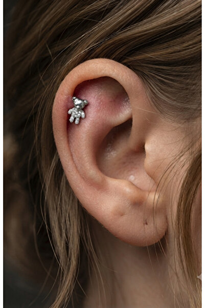 kurukafagift Ayıcık Figürlü Xuping Piercing Helix Tragus