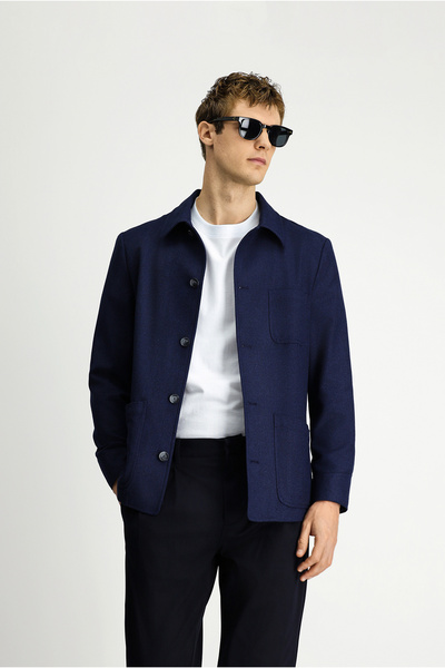 Kiğılı 6 Drop Regular Fit Standard Cut Sports Jacket / Coat in Wool Pieces