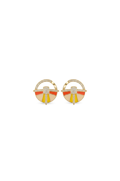 Charmist Special Edition Orange Sun Earrings