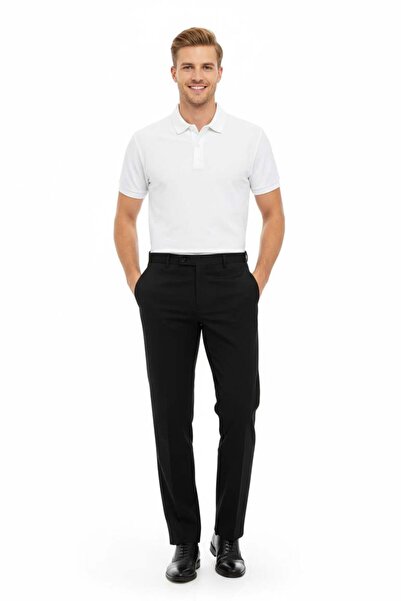 Uki SİYAH Comfort Fit Klasik Pantolon