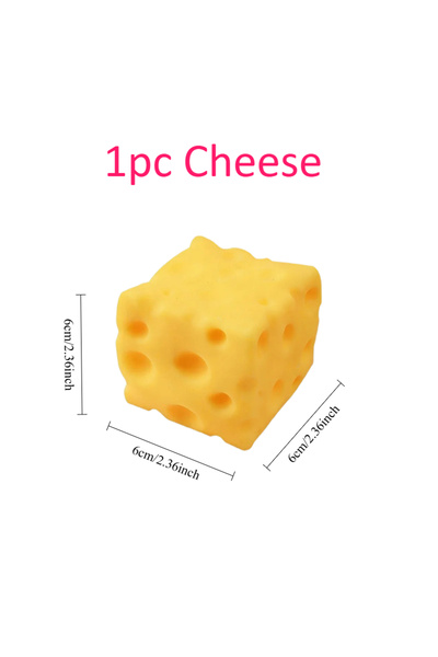 Choice 6cm cheese Giant Cube Cheese Squeeze Toy Simulation Extra Large Size S...