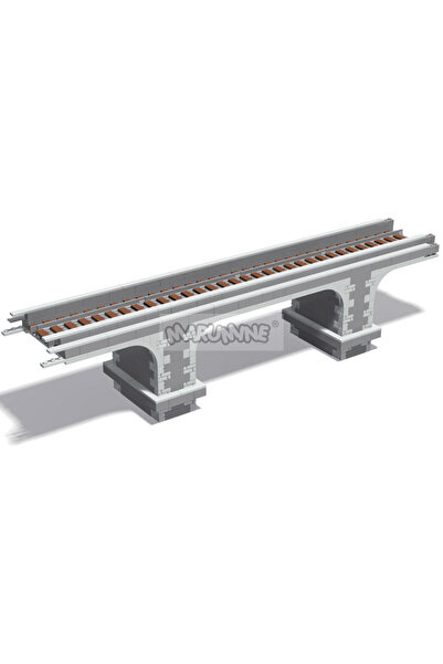Choice 566 قطعة Marumine 566 قطعة MOC Viaduct Idea Train Build Model Kit مسار...