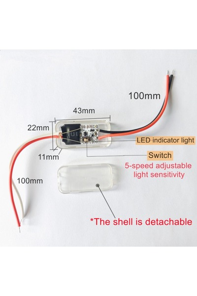 Choice1 1PCS With transparent box DC 3.7-24V 2~1PCS 5-level Adjustment Light ...