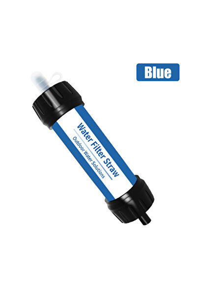 choice2 Blue Westtune Outdoor Mini Water Filter Straw Camping Purification Po...